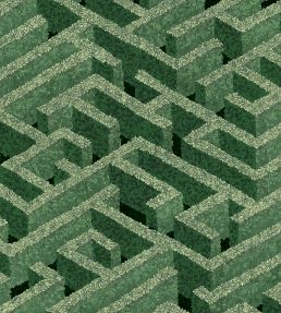 Labyrinth Wallpaper by Josephine Munsey Green