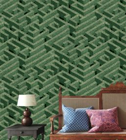Labyrinth Wallpaper by Josephine Munsey Green
