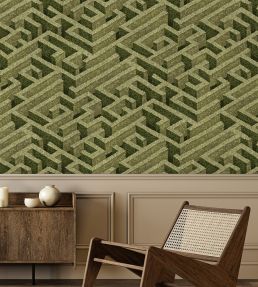 Labyrinth Wallpaper by Josephine Munsey Olive
