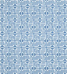 Labyrinth Velvet Fabric by Thibaut Blue
