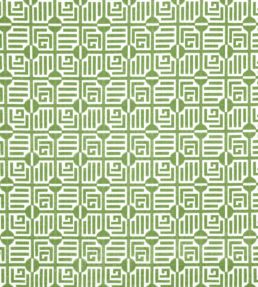 Labyrinth Velvet Fabric by Thibaut Emerald