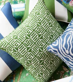 Labyrinth Velvet Fabric by Thibaut Mist