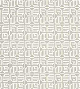 Labyrinth Velvet Fabric by Thibaut Flax
