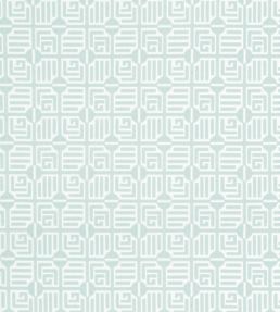 Labyrinth Velvet Fabric by Thibaut Mist