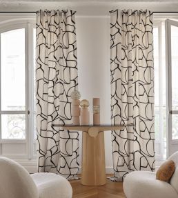 Lacis Fabric by Casamance Noir