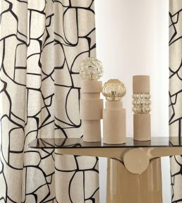 Lacis Fabric by Casamance Noir
