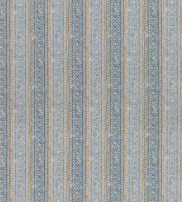 Ladbroke Stripe Fabric by Mulberry Home Blue