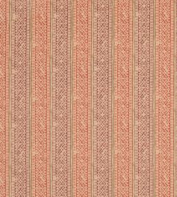 Ladbroke Stripe Fabric by Mulberry Home Plum/Russet