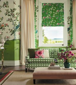 Lady Alford Satin Fabric by Harlequin Apple / Magenta