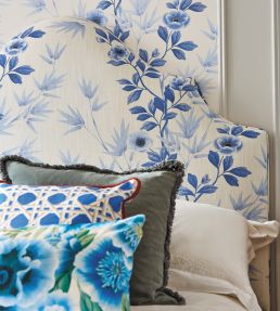 Lady Alford Fabric by Harlequin Porcelain / China Blue