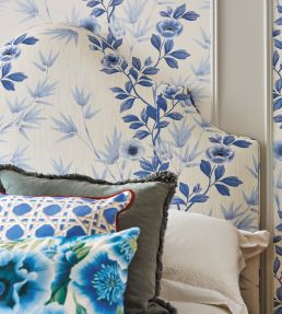 Lady Alford Fabric by Harlequin Porcelain / China Blue