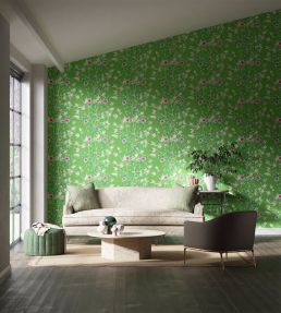 Lady Alford Wallpaper by Harlequin Apple / Magenta