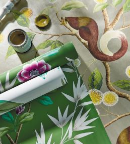 Lady Alford Wallpaper by Harlequin Apple / Magenta