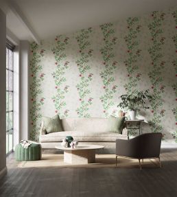 Lady Alford Wallpaper by Harlequin Fig Blossom / Magenta