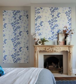 Lady Alford Wallpaper by Harlequin Porcelain / China Blue