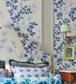 Lady Alford Wallpaper by Harlequin Porcelain / China Blue