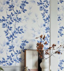 Lady Alford Wallpaper by Harlequin Porcelain / China Blue