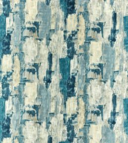 Lagna Fabric by Clarke & Clarke Denim/Linen