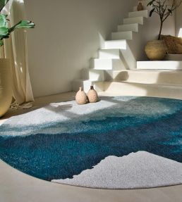 Louis De Poortere Lagoon Round rug Sunset 115480 Sunset