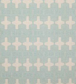 Laguna Fabric by Christopher Farr Cloth Turquoise