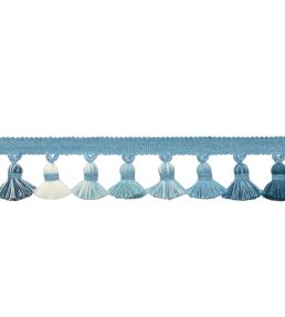 Laguna Tassel Fringe Trimming by Samuel & Sons Ocean Blue