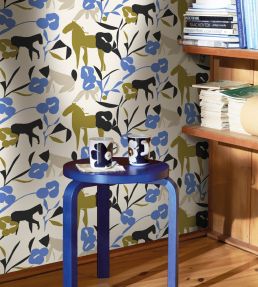 Laidun Wallpaper by Marimekko Blue