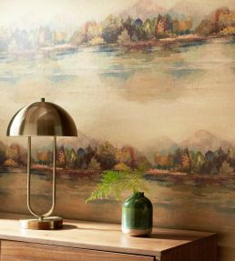 Lakeside Wallpaper by 1838 Wallcoverings Autumn