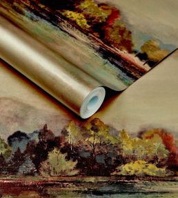 Lakeside Wallpaper by 1838 Wallcoverings Autumn