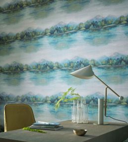 Lakeside Wallpaper by 1838 Wallcoverings Fern