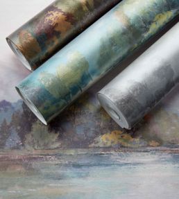 Lakeside Wallpaper by 1838 Wallcoverings Autumn