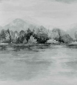 Lakeside Wallpaper by 1838 Wallcoverings Pewter
