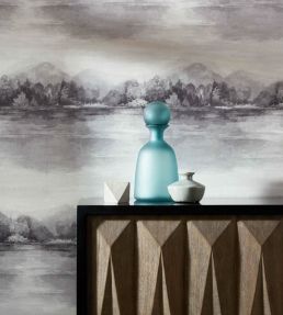 Lakeside Wallpaper by 1838 Wallcoverings Pewter