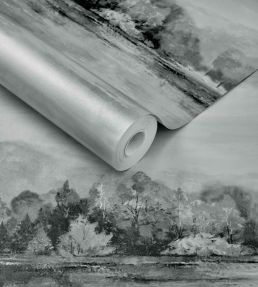 Lakeside Wallpaper by 1838 Wallcoverings Pewter