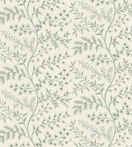 Lamballe Wallpaper by Nina Campbell Aqua/Ivory