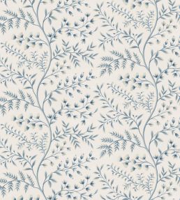 Lamballe Wallpaper by Nina Campbell Blue/Ivory