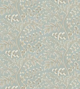 Lamballe Wallpaper by Nina Campbell Duck Egg