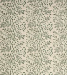 Lamballe Fabric by Nina Campbell Eucalyptus/Ivory