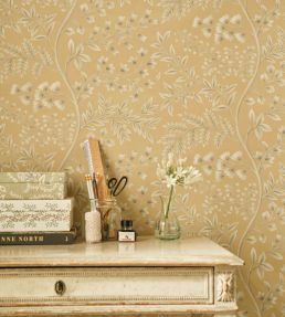 Lamballe Wallpaper by Nina Campbell Blue/Ivory