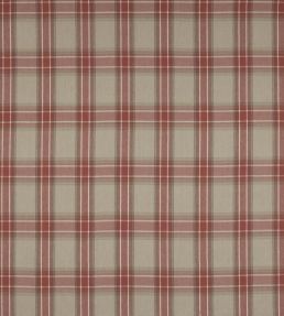 Lamorna Check Fabric by Colefax and Fowler Red