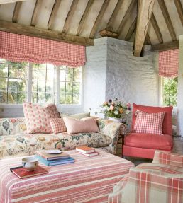 Lamorna Check Fabric by Colefax and Fowler Blue