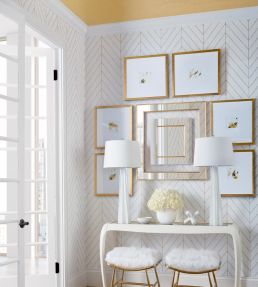 Land Bridge Wallpaper by Thibaut Beige