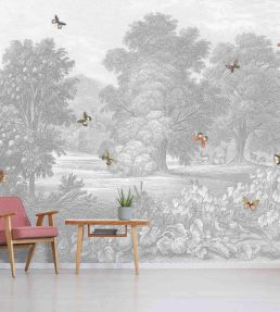 Land of Milk & Honey Butterflies Mural by Woodchip & Magnolia Grey