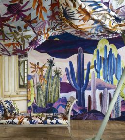 Lanzarote Garden Mural by Christian Lacroix Indigo