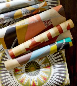 Large Ellipse Wallpaper by Ohpopsi Coffee & Olive