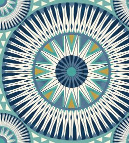 Large Ellipse Wallpaper by Ohpopsi Denim & Flax