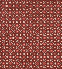 Larissa Wallpaper by Schumacher Burgundy