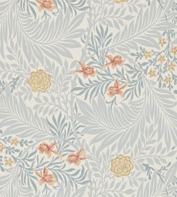 Larkspur Wallpaper by Morris & Co Slate/Russet