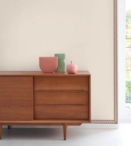 L Audacieuse Border Wallpaper by Casadeco Bleu Outremer / Amarena