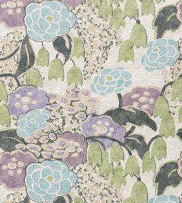 Laura Fabric by Anna French Lavender and Green