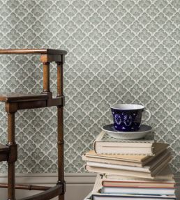 Laura Wallpaper by Langelid Von Bromssen Celadon